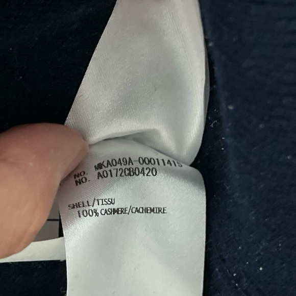 Authentic Thom Browne cashmere crewneck size 0 Navy - Picture 4 of 6